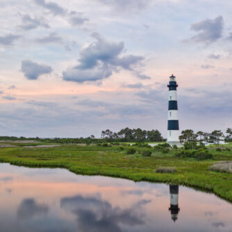 Bodie Lighthouse Reflection